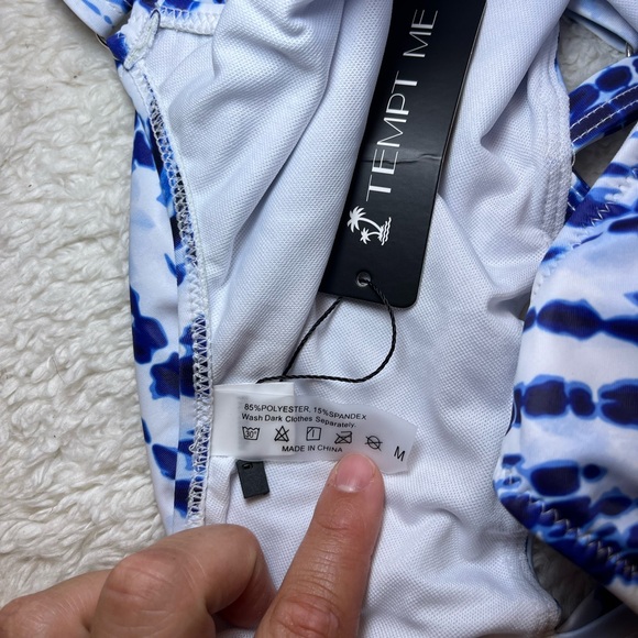 NWT Tempt Me Side Crisscross One Piece - Picture 7 of 11